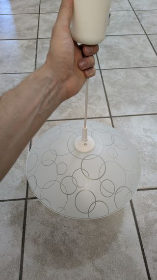 Lampadario soffitto vetro satinato 35 cm