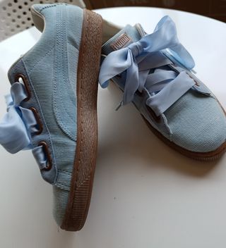 Zapatillas Puma Talla 40 con Lazada Azul