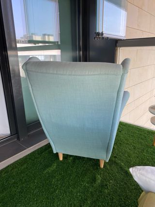 Sillón Strandmon Ikea Azul Celeste