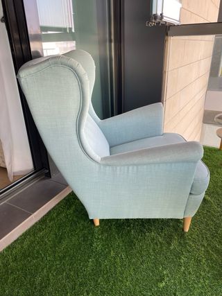 Sillón Strandmon Ikea Azul Celeste