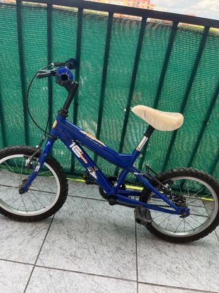 Bicicleta infantil azul 16 pulgadas