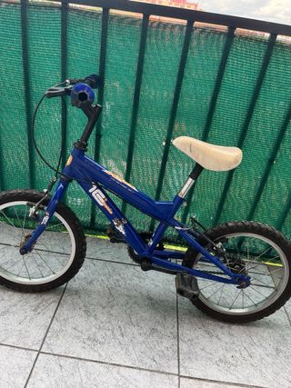 Bicicleta infantil azul 16 pulgadas