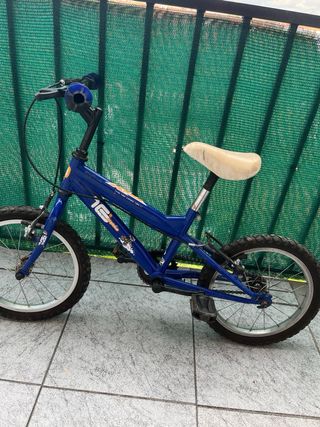 Bicicleta infantil azul 16 pulgadas