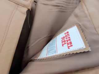 Pantalón de piel Euskal Piel mujer beige