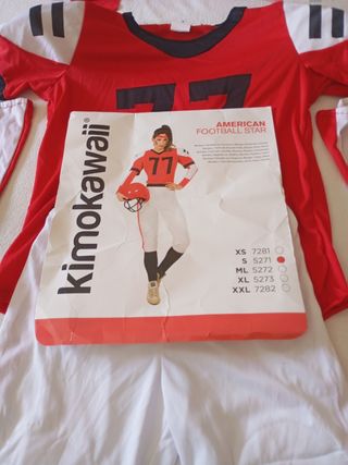Disfraz Fútbol Americano Niña/Mujer Talla S