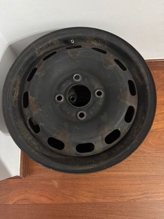 2 Llantas de acero negra 14