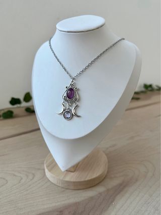 Collar de Luna Acero Inoxidable