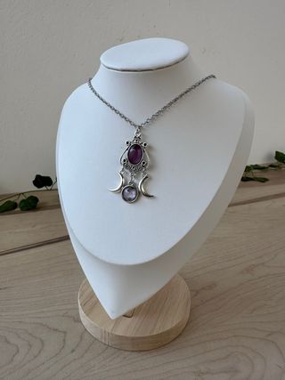 Collar de Luna Acero Inoxidable