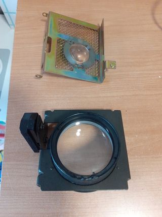 Lentes de proyector transparencias
