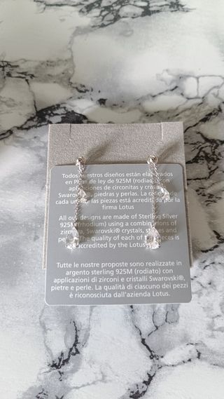 Pendientes de plata con circonitas