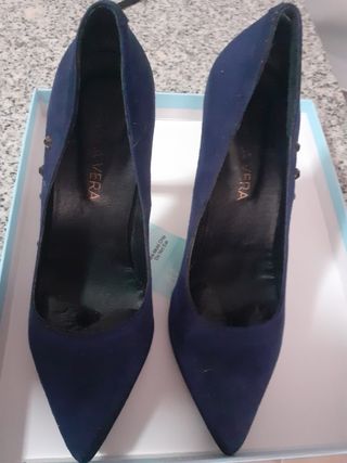 Zapatos de tacón Paula Vera azul