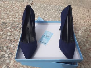 Zapatos de tacón Paula Vera azul