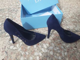 Zapatos de tacón Paula Vera azul