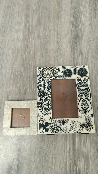 Marcos de fotos decorativos de madera