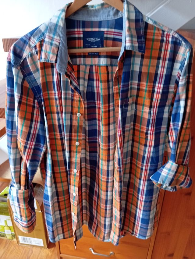 Camisa cuadros caballero Springfield