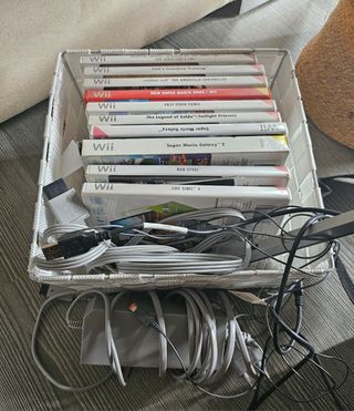 Consola Wii con 10 juegos y mochila porteadora