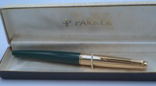 Parker 45 Custom Verde ,Oro 585