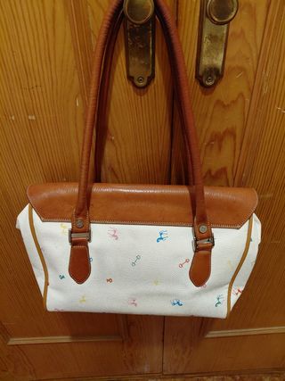 Bolso El Potro Piel Marrón y Multicolor