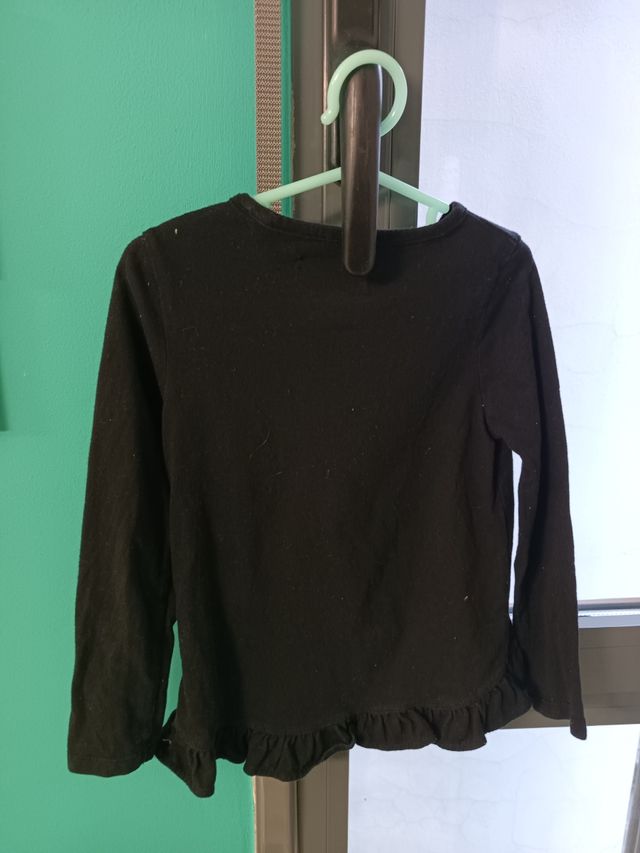 Camisa niña 4 años negra rock