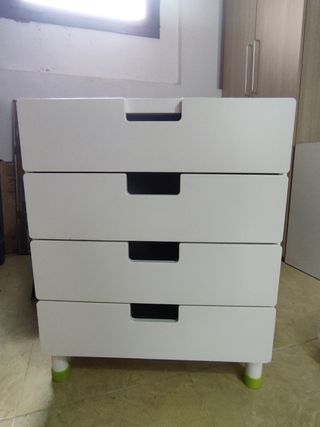 Cajonera infantil blanca
