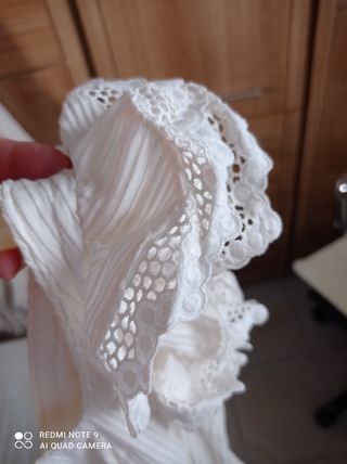 Traje de Flamenca Blanco Talla 44