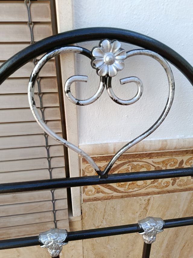 Cabecero de cama de hierro forjado
