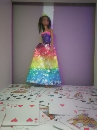 Muñeca Princesa Barbie Vestido Arcoíris