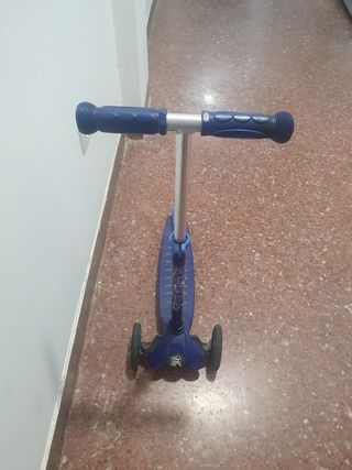 Patinete infantil 3 ruedas azul