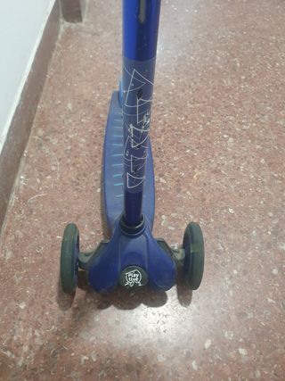 Patinete infantil 3 ruedas azul