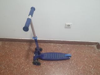 Patinete infantil 3 ruedas azul