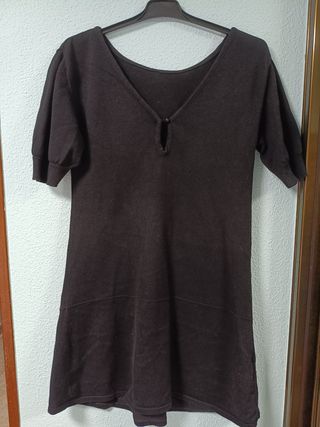 Vestido de punto negro