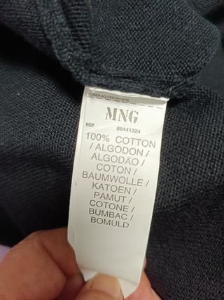 Vestido de punto negro