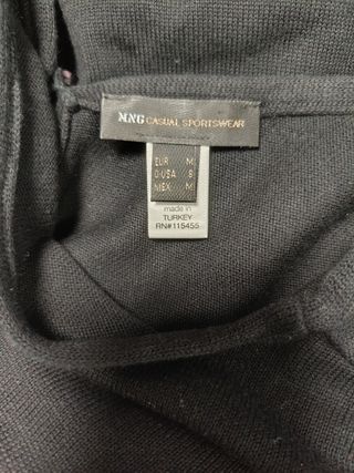 Vestido de punto negro