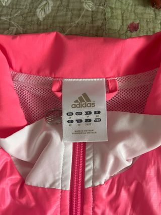 Chaqueta Adidas Blanca y Rosa