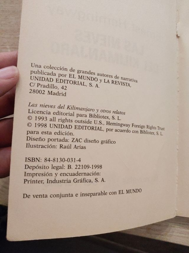 Nieves del Kilimanjaro, Las (Spanish Edition)