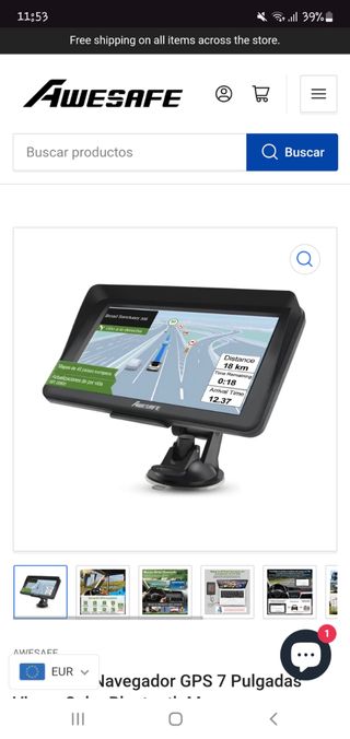 Navegador GPS AWESAFE 7 Pulgadas