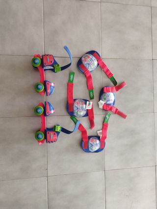 Patines y protecciones PJ Masks de 5 a 8 años