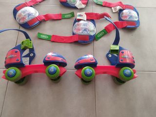 Patines y protecciones PJ Masks de 5 a 8 años