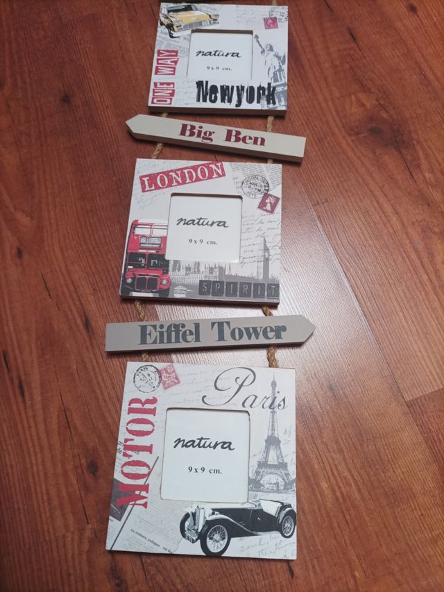 3 Marcos de Fotos Colgantes de Viajes