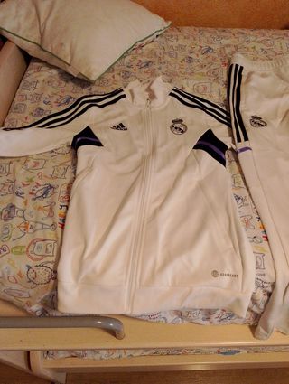 Chándal Real Madrid Adidas Niño Blanco talla 11/12
