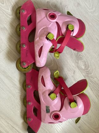 Patines en línea rosas