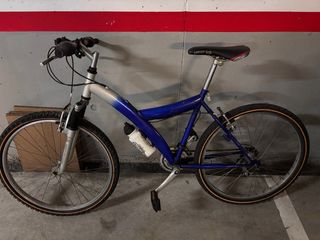 Bicicleta MTB Azul y Plata