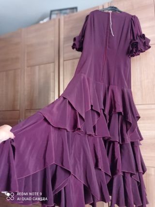 Traje de flamenca morado talla 44