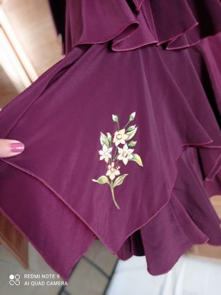 Traje de flamenca morado talla 44