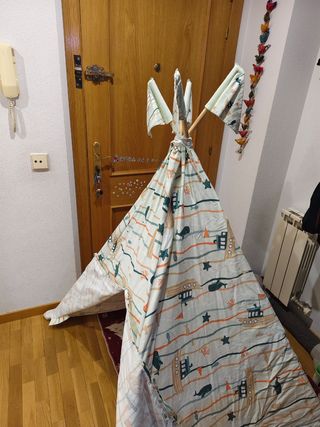 Tipi infantil con estampado marino