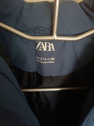 Cazadora Zara niño azul