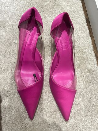 Tacones Rosa con Transparencias