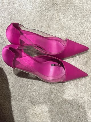 Tacones Rosa con Transparencias