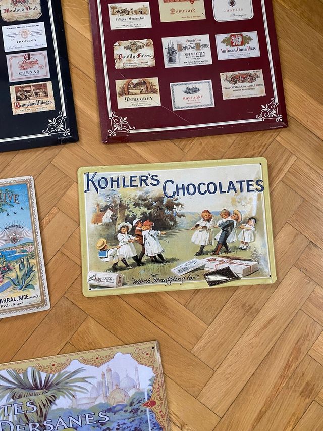 Placas de metal,para coleccion o decorar.