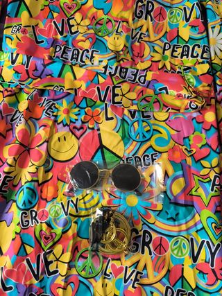 Disfraz Hippie Multicolor Talla Única